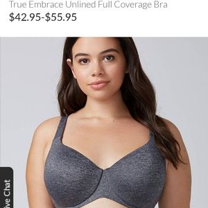 Lane Bryant Cacique true embrace t-shirt bra